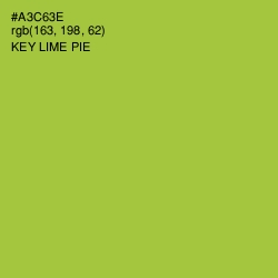 #A3C63E - Key Lime Pie Color Image